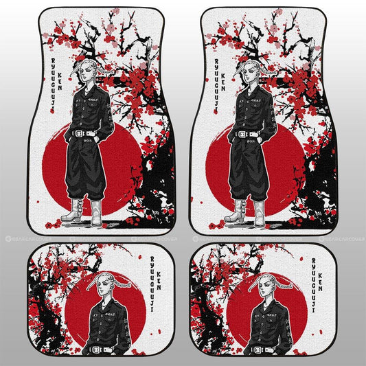 Ken Ryuguji Car Floor Mats Custom Japan Style Tokyo Revengers Anime Car Accessories