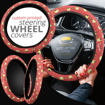 Kenma Kozume Anime Steering Wheel Cover Custom Haikyuu Anime Car Accessories