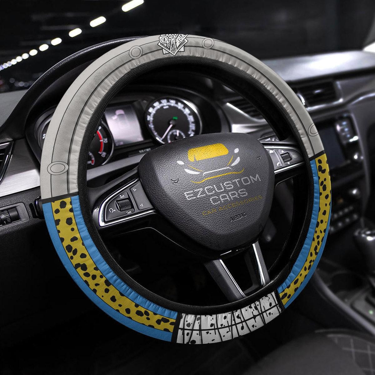 Kento Nanami Anime Steering Wheel Cover Custom Anime Jujutsu Kaisen Car Accessories