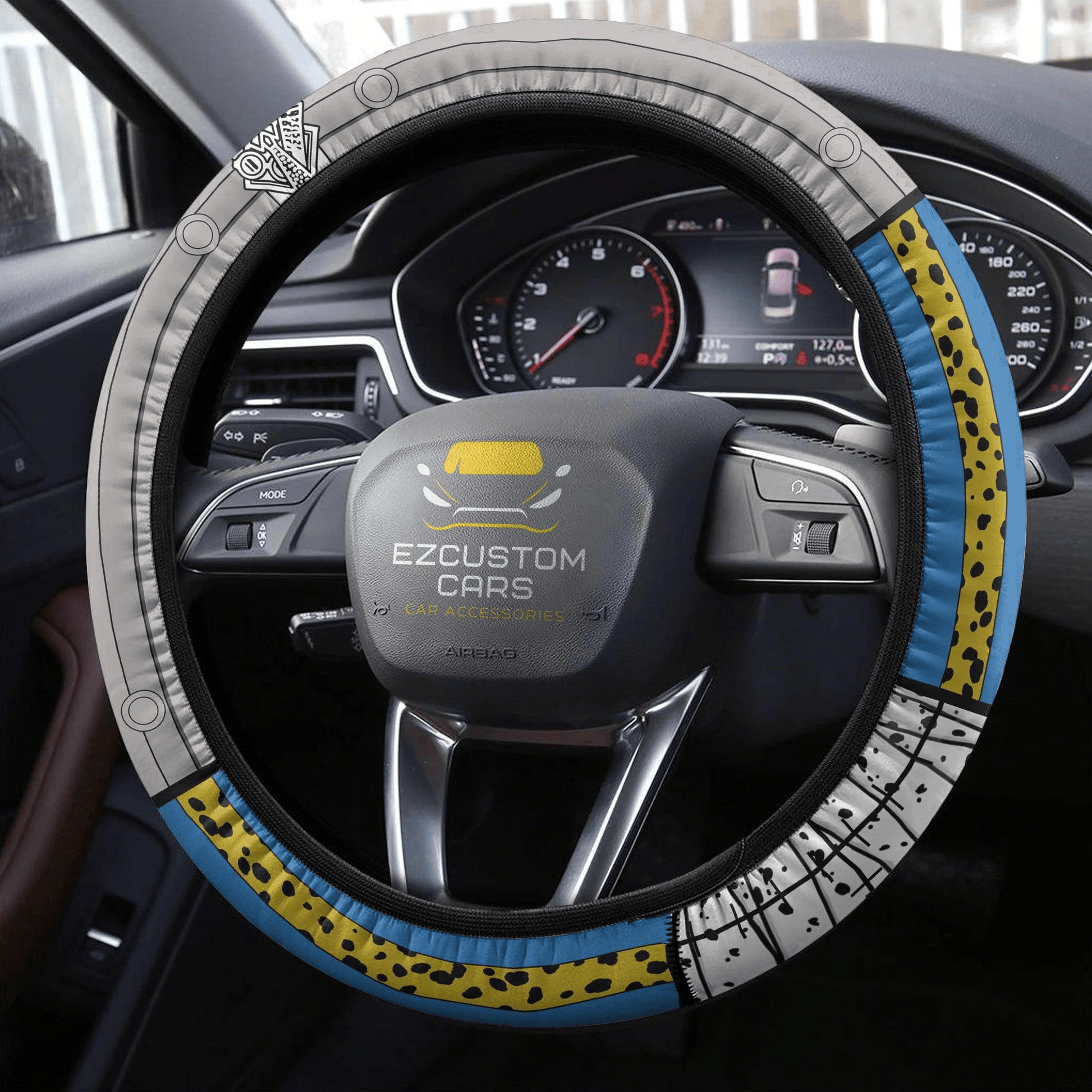 Kento Nanami Anime Steering Wheel Cover Custom Anime Jujutsu Kaisen Car Accessories