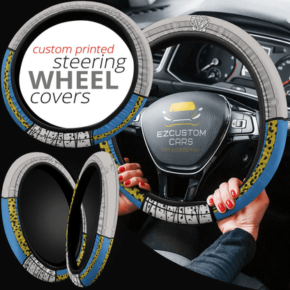 Kento Nanami Anime Steering Wheel Cover Custom Anime Jujutsu Kaisen Car Accessories