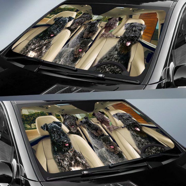 Kerry Blue Terrier Car All Over Printed 3D Sun Shade