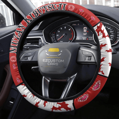 Kibutsuji Muzan Anime Steering Wheel Cover Custom Anime Demon Slayer Car Accessories