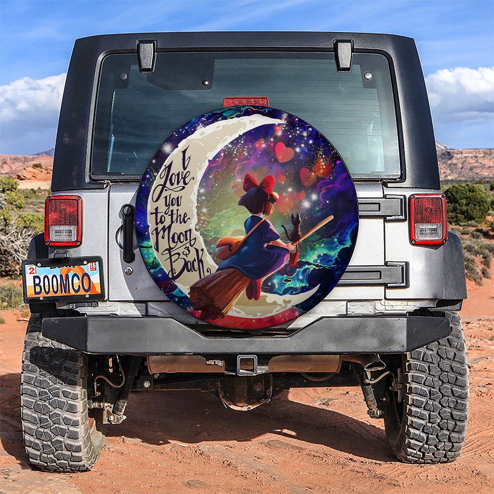 Kiki's Delivery Service Ghibli Studio Love You To The Moon Galaxy Car Spare Tire Cover