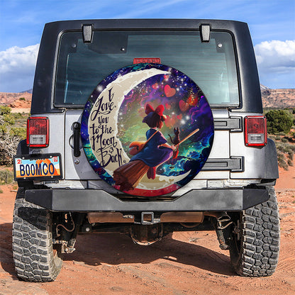Kiki's Delivery Service Ghibli Studio Love You To The Moon Galaxy Car Spare Tire Cover