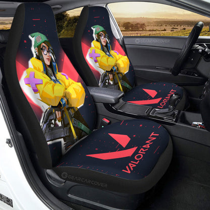 Killjoy Car Seat Covers Custom Valorant Agent