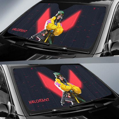 Killjoy Car Sunshade Custom Valorant Agent