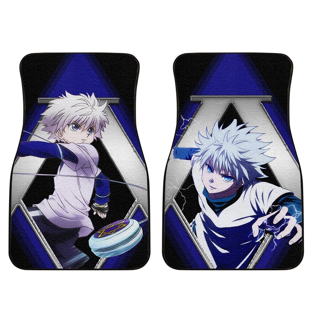 Killua Car Floor Mats Custom Hunter x Hunter Anime Car Interior Accessories