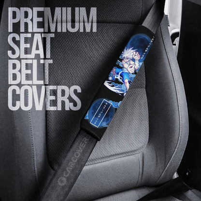 Killua Zoldyck Seat Belt Covers Custom Anime Hunter x Hunter Car Interior Accessories