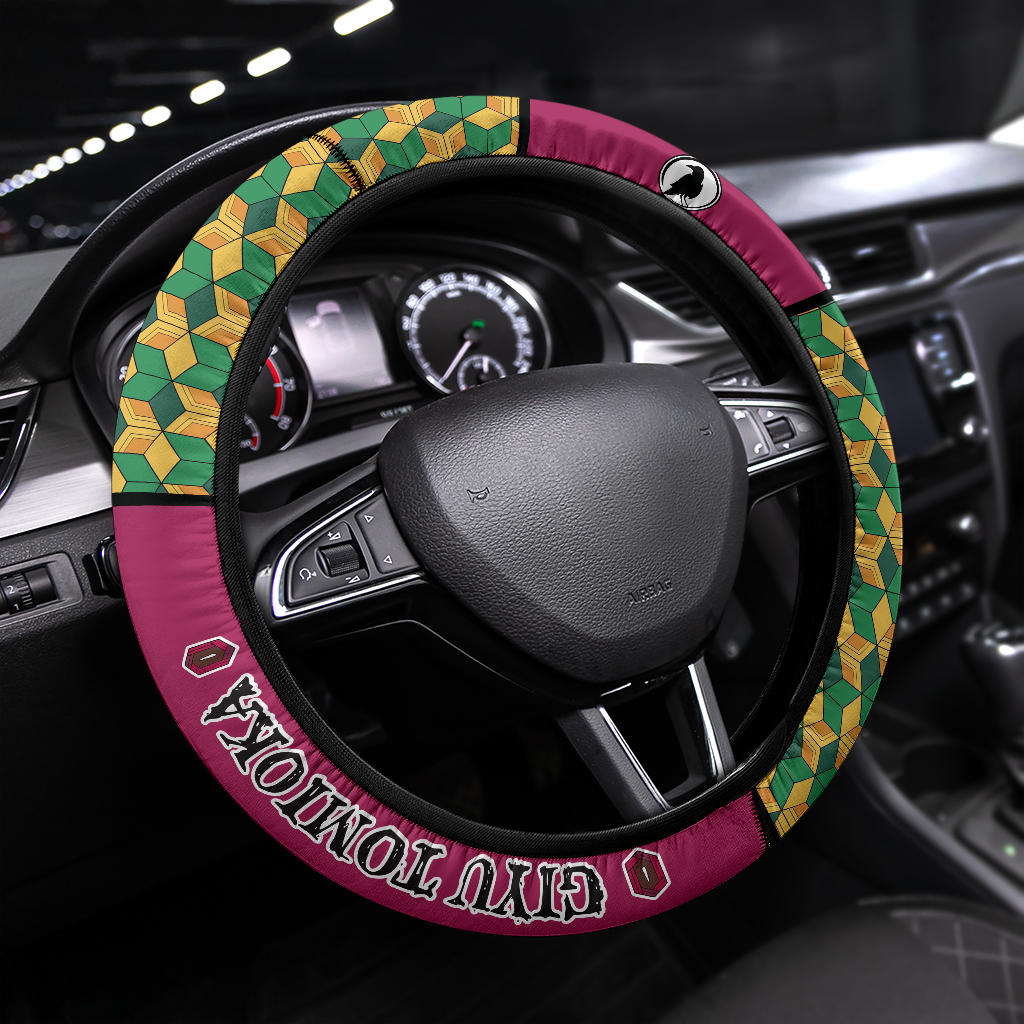 Kimetsu No Yaiba Giyu Tomioka Car Steering Wheel Cover