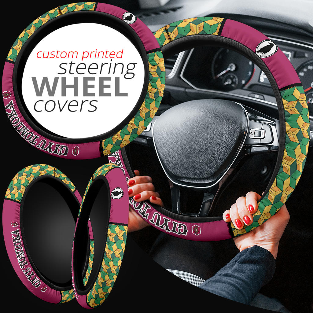 Kimetsu No Yaiba Giyu Tomioka Car Steering Wheel Cover
