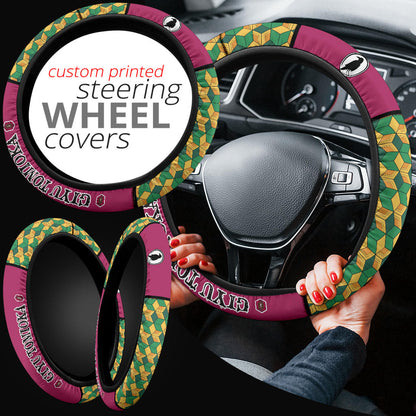 Kimetsu No Yaiba Giyu Tomioka Car Steering Wheel Cover