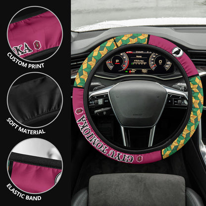 Kimetsu No Yaiba Giyu Tomioka Car Steering Wheel Cover