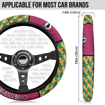Kimetsu No Yaiba Giyu Tomioka Car Steering Wheel Cover