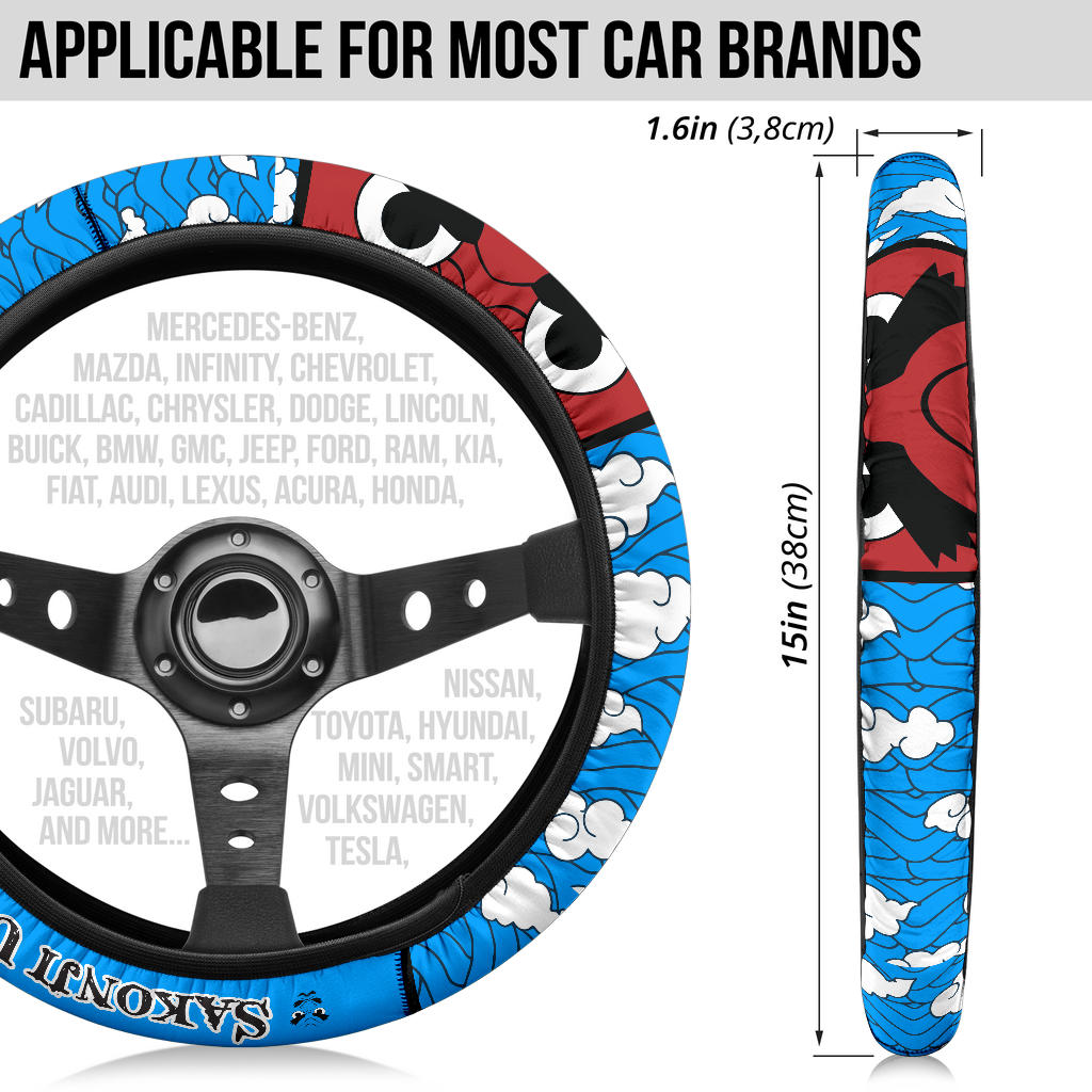 Kimetsu No Yaiba Sakonji Urokodaki Car Steering Wheel Cover