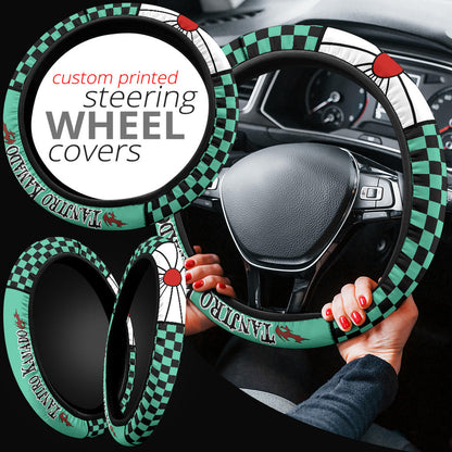 Kimetsu No Yaiba Tanjiro Kamado Car Steering Wheel Cover