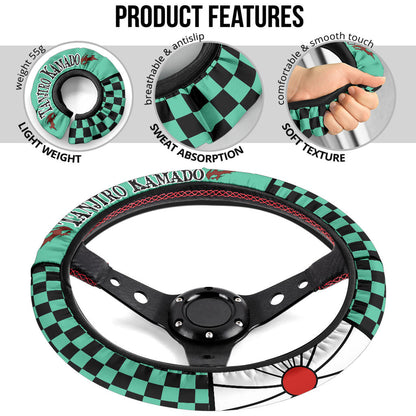 Kimetsu No Yaiba Tanjiro Kamado Car Steering Wheel Cover