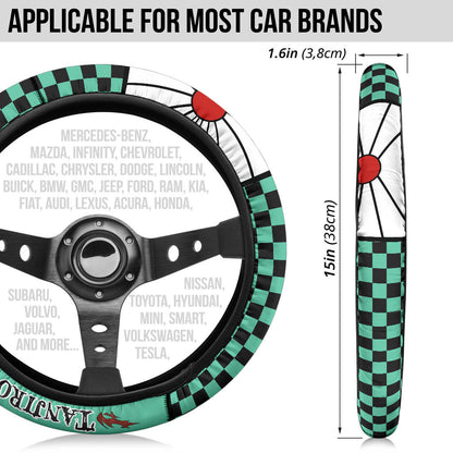 Kimetsu No Yaiba Tanjiro Kamado Car Steering Wheel Cover
