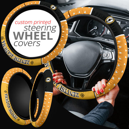 Kimetsu No Yaiba Zenitsu Agatsuma Car Steering Wheel Cover