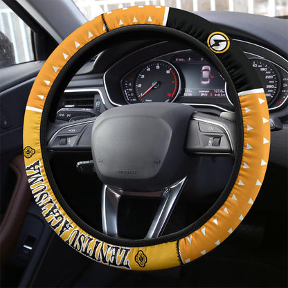 Kimetsu No Yaiba Zenitsu Agatsuma Car Steering Wheel Cover