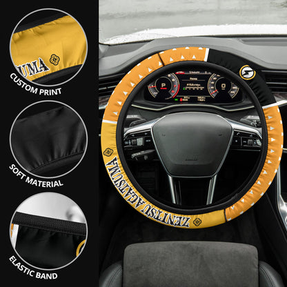 Kimetsu No Yaiba Zenitsu Agatsuma Car Steering Wheel Cover