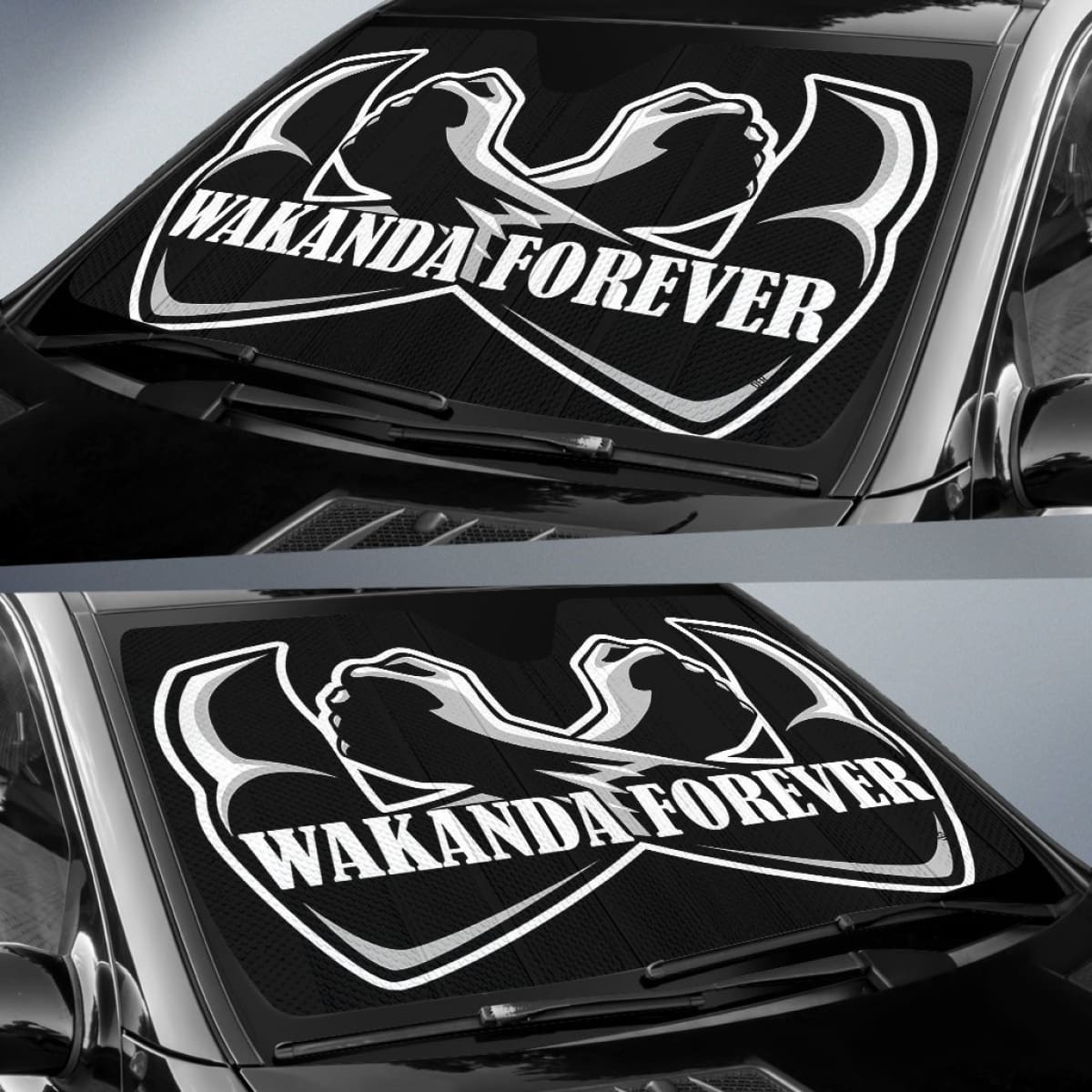 King Wakanda Forever Auto Sun Shades amazing best gift ideas 2020 Universal Fit 174503