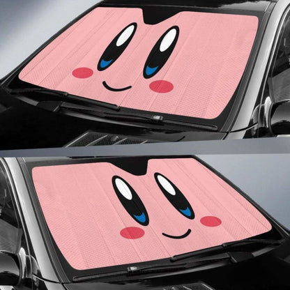 Kirby Face Car Auto Sun Shades Universal Fit 051312