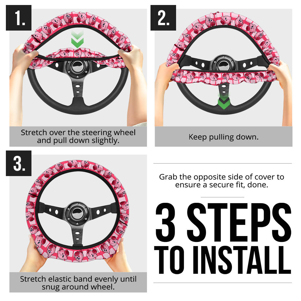 Kirby Premium Custom Car Steering Wheel Cover