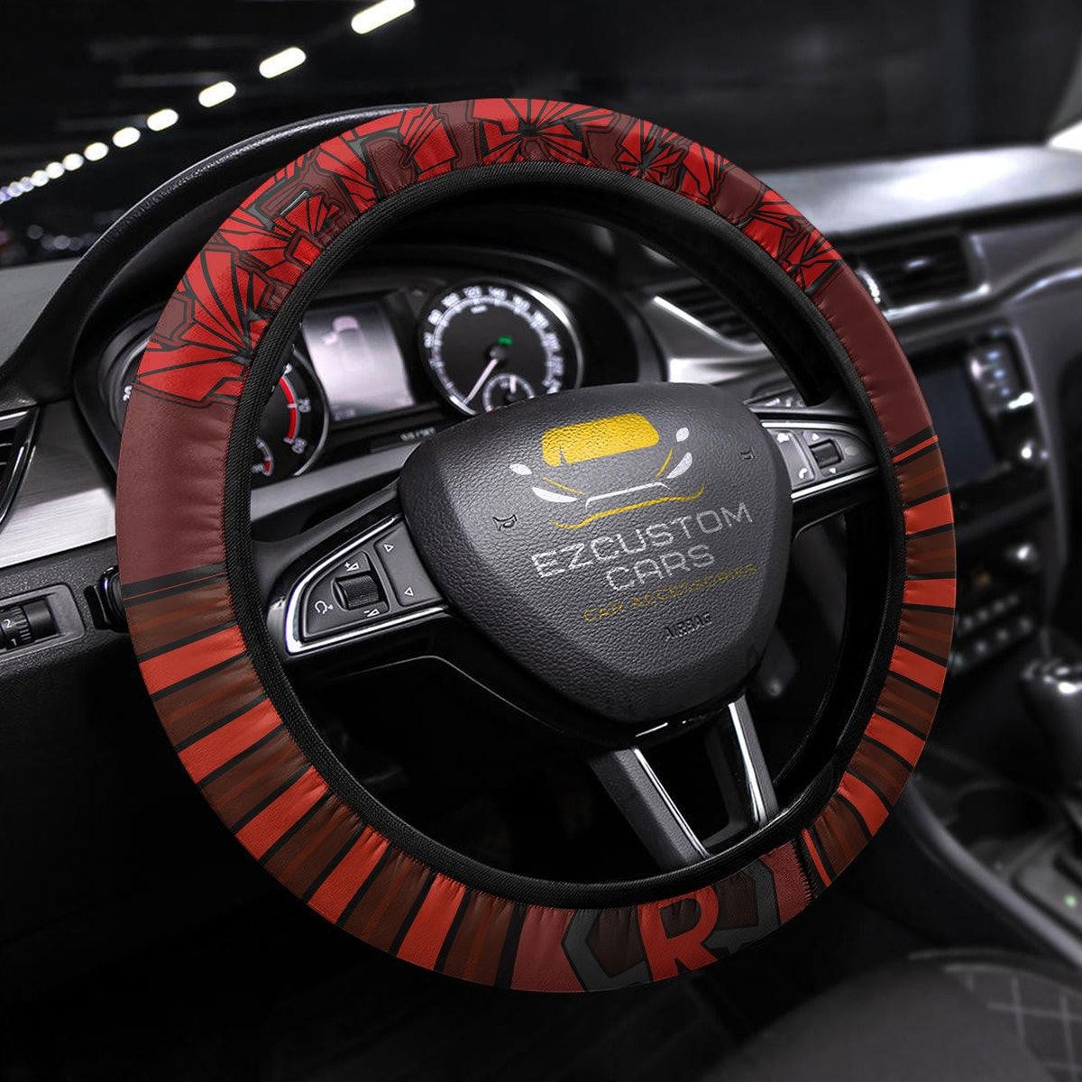 Kirishima Eijirou Anime Steering Wheel Cover Custom Anime My Hero Academia Car Accessories