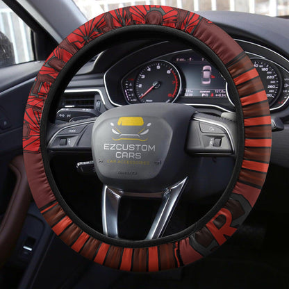 Kirishima Eijirou Anime Steering Wheel Cover Custom Anime My Hero Academia Car Accessories