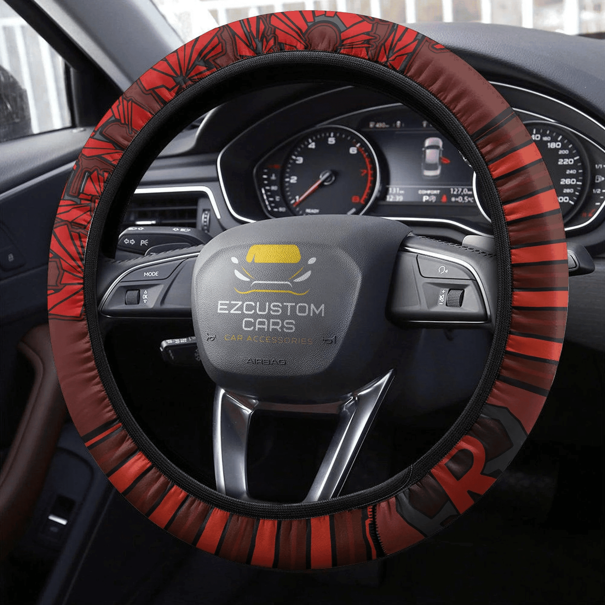 Kirishima Eijirou Anime Steering Wheel Cover Custom Anime My Hero Academia Car Accessories