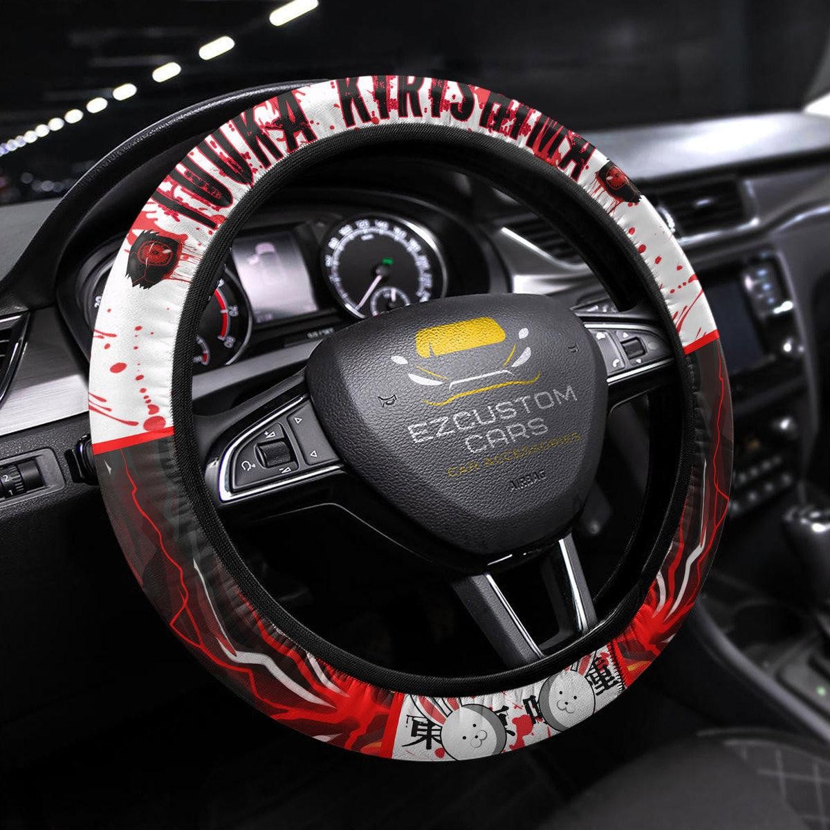 Kirishima Touka Anime Steering Wheel Cover Custom Tokyo Ghoul Anime Car Accessories