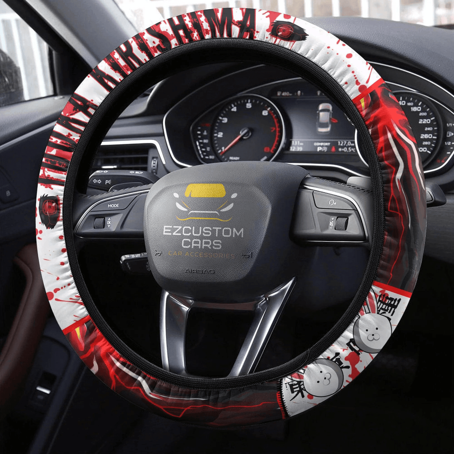 Kirishima Touka Anime Steering Wheel Cover Custom Tokyo Ghoul Anime Car Accessories