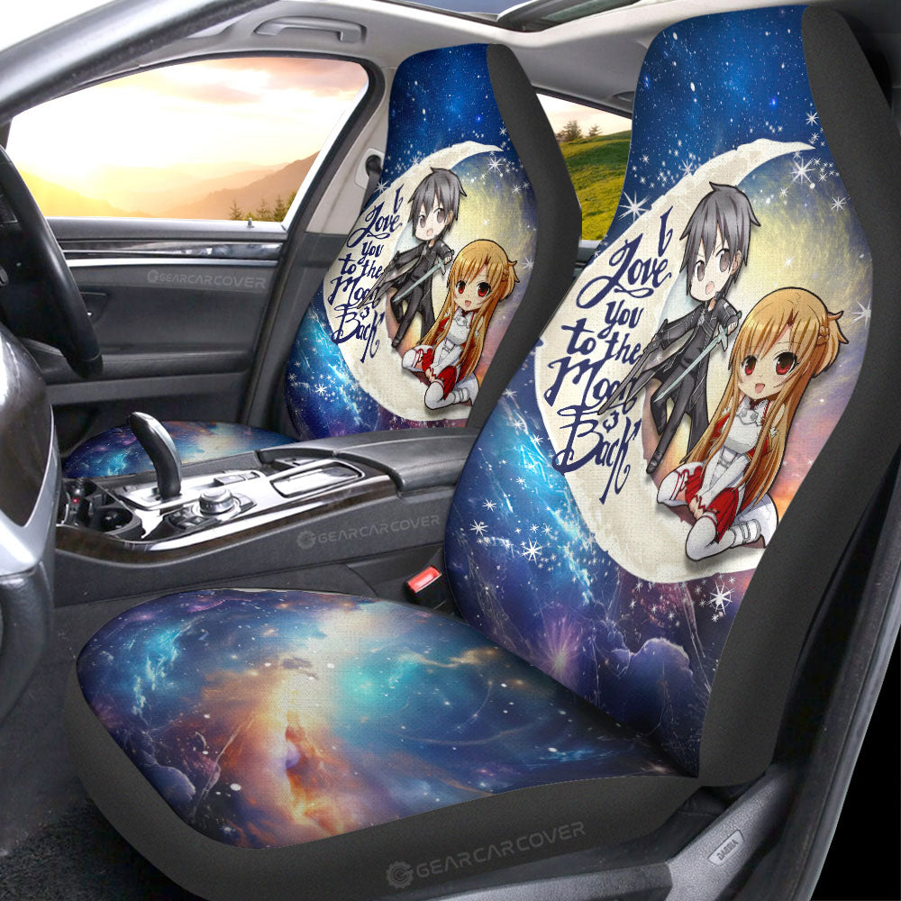 Kirito And Asuna Car Seat Covers Custom Car Accessories