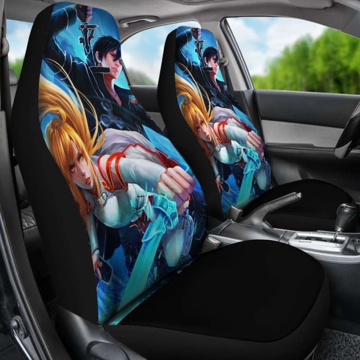 Kirito Asuna Car Seat Covers Universal Fit 051012