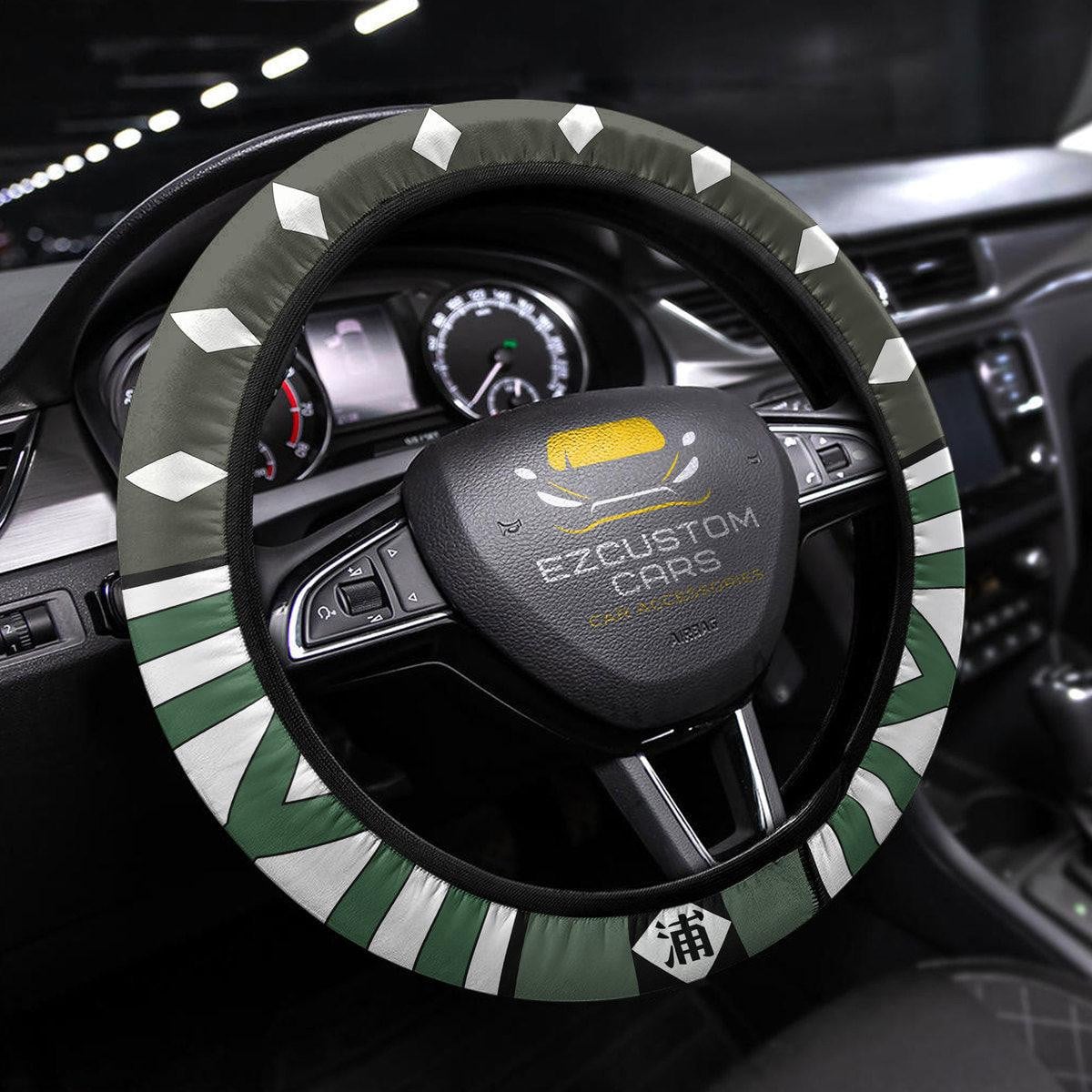 Kisuke Urahara Anime Steering Wheel Cover Custom Bleach Anime Car Accessories