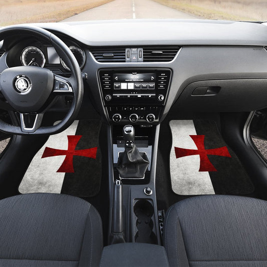 Knight Templar Car Floor Mats Custom Symbol Car Accessories