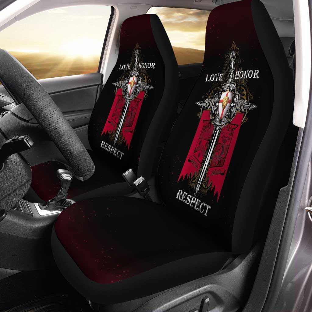 Knights Templar Car Seat Covers Symbol Love Honor Respect