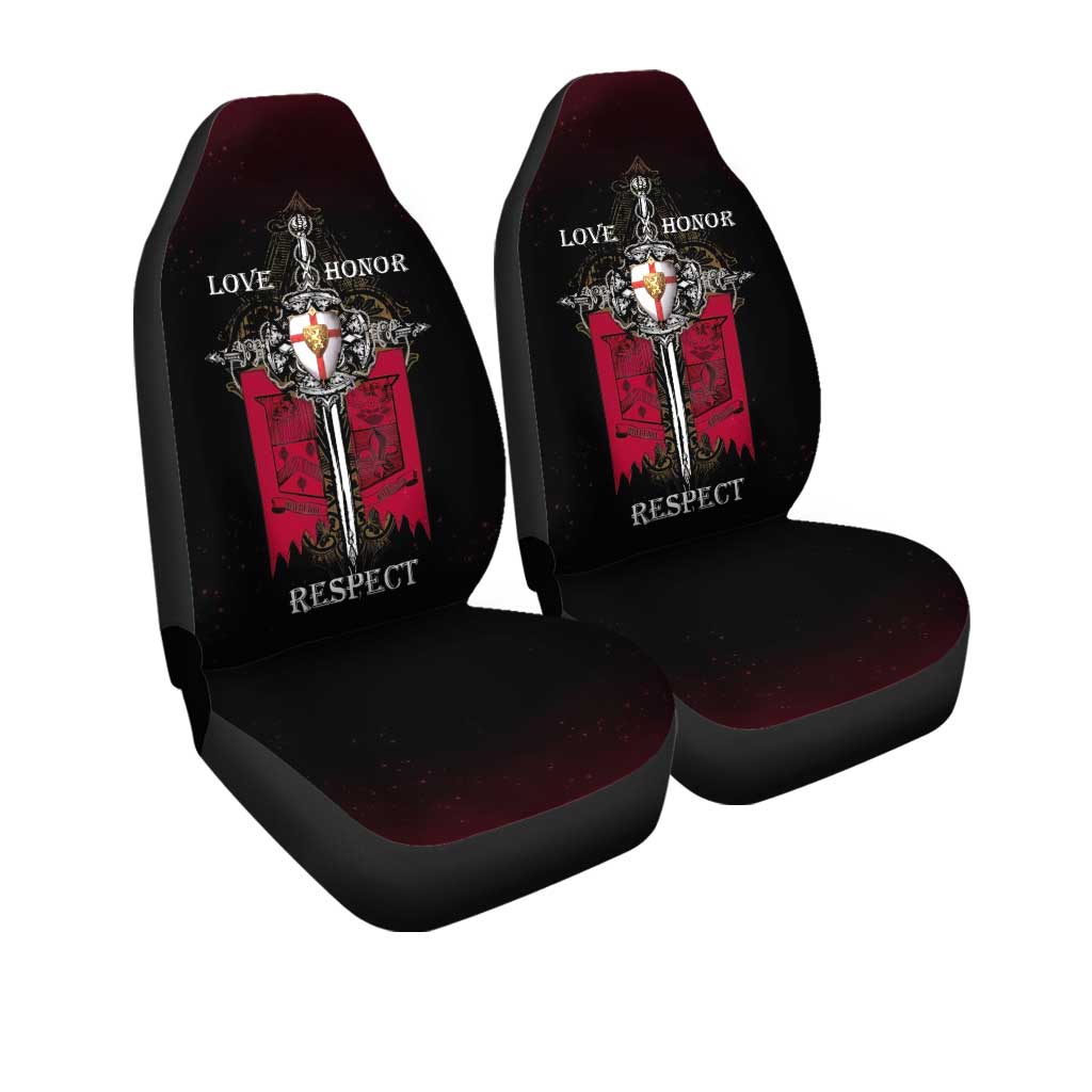 Knights Templar Car Seat Covers Symbol Love Honor Respect