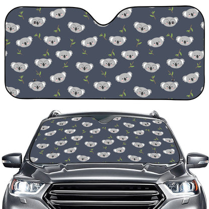 Koala Bear Pattern Print Car Windshield Sun Shade
