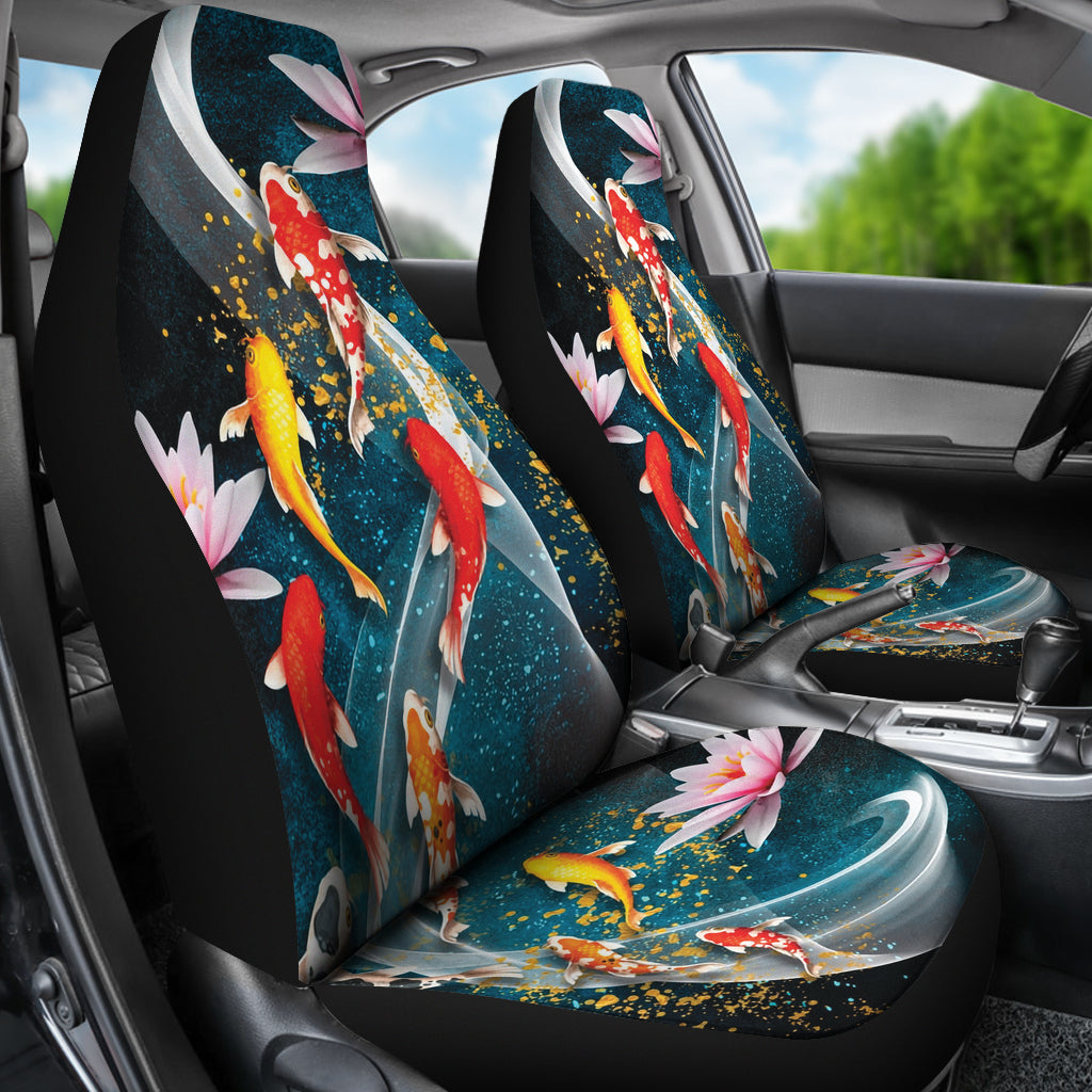 Koi Fish Car Seat Covers Car Accessories Ci230201-02