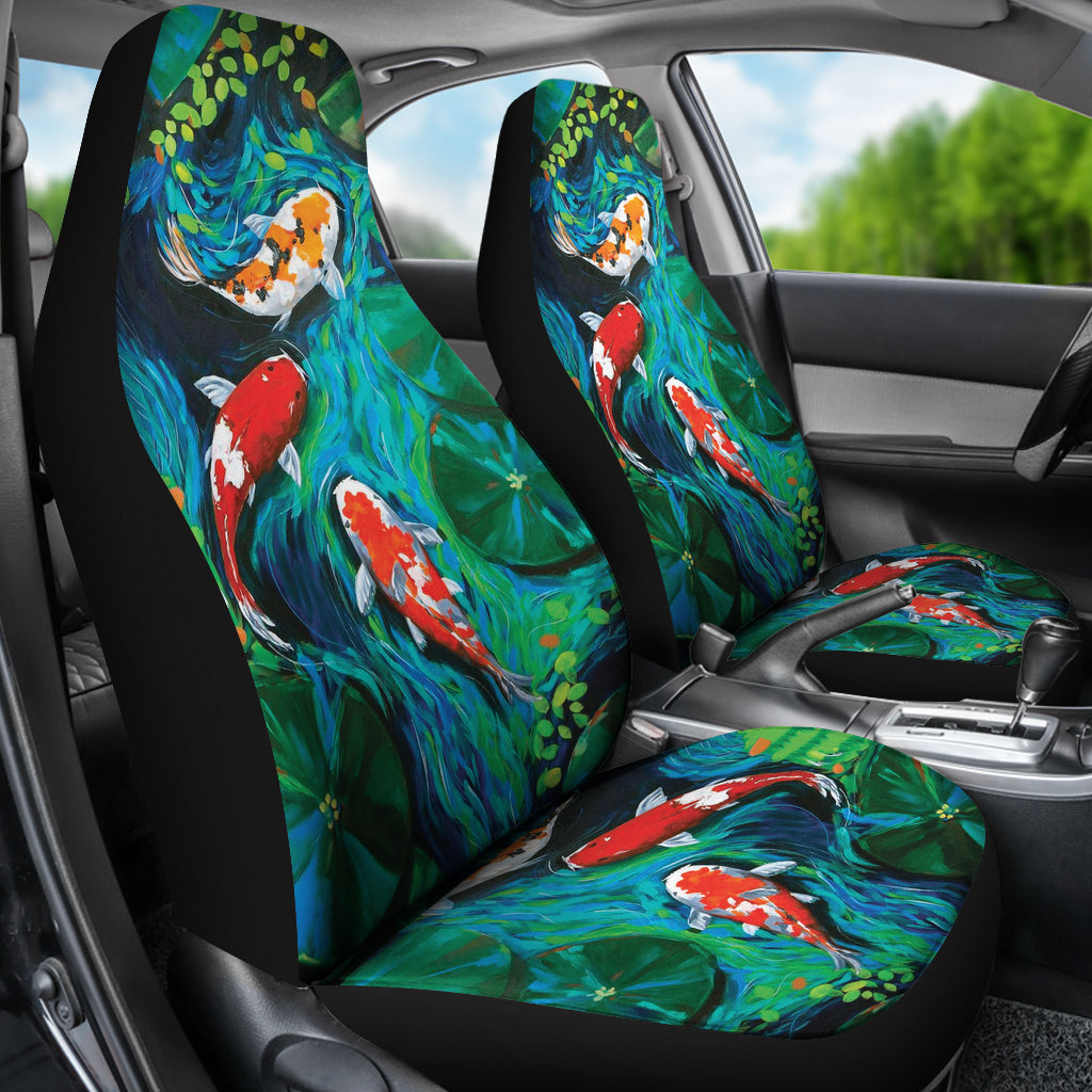 Koi Fish Car Seat Covers Car Accessories Ci230201-01