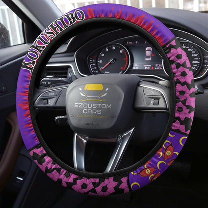 Kokushibo Anime Steering Wheel Cover Custom Anime Demon Slayer Car Accessories