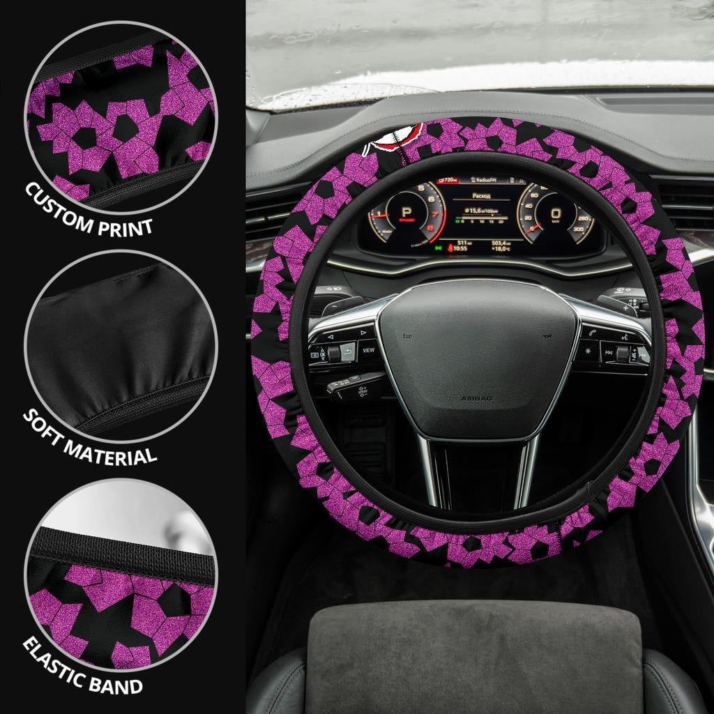 Kokushibo Demon Slayers Car Accessorries Anime Steering Wheel Cover