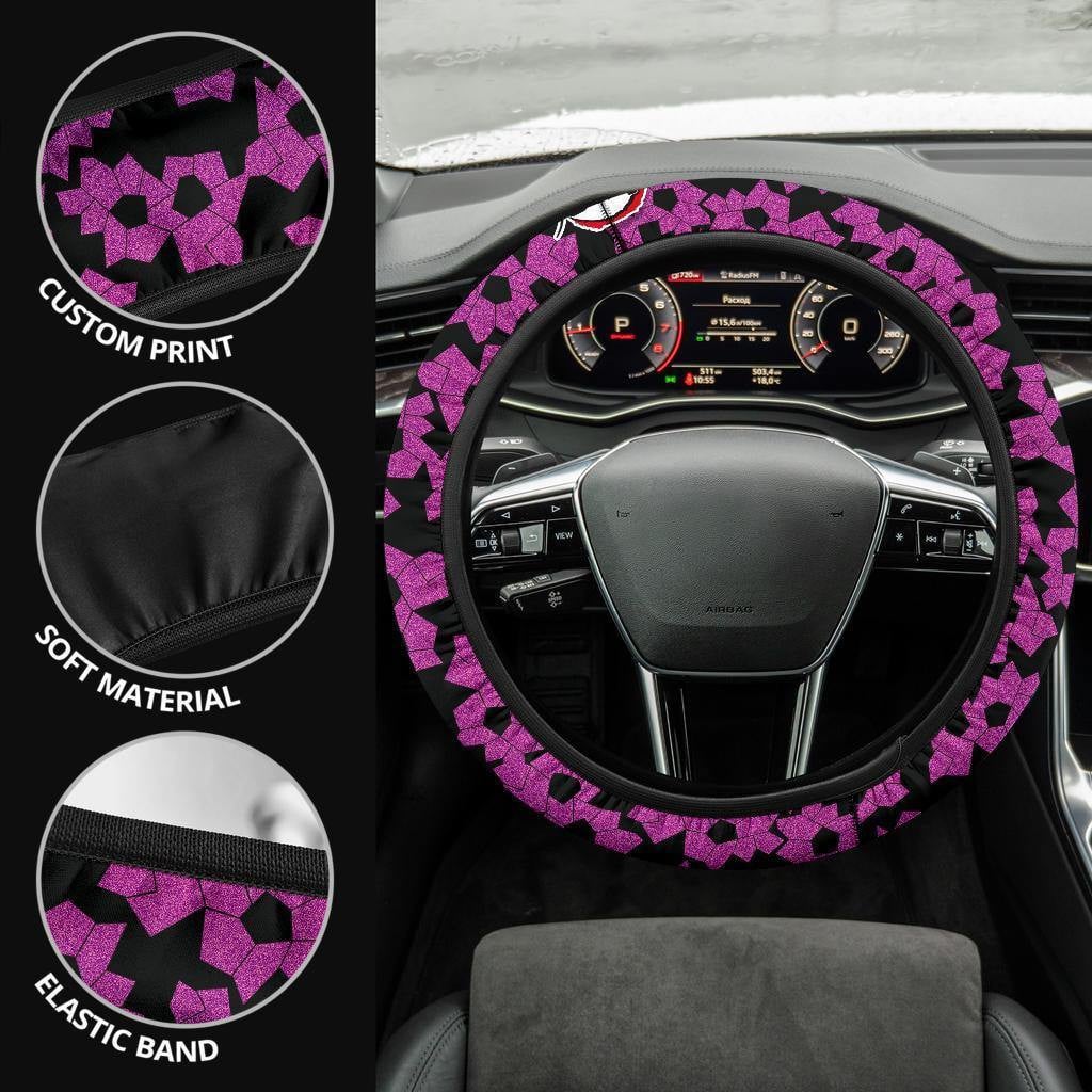 Kokushibo Demon Slayers Car Accessorries Anime Steering Wheel Cover
