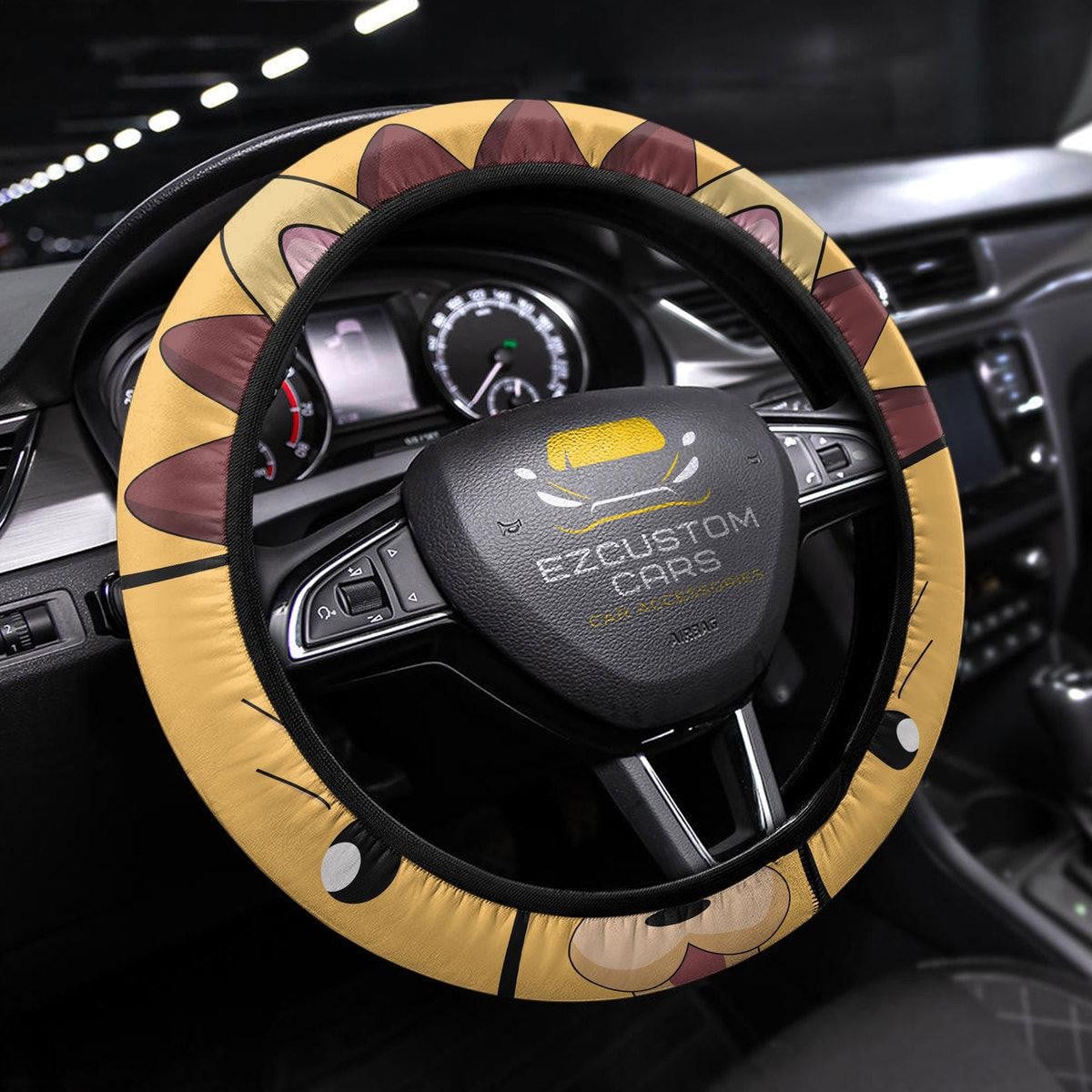 Kon Bleach Anime Steering Wheel Cover Custom Anime Car Accessories