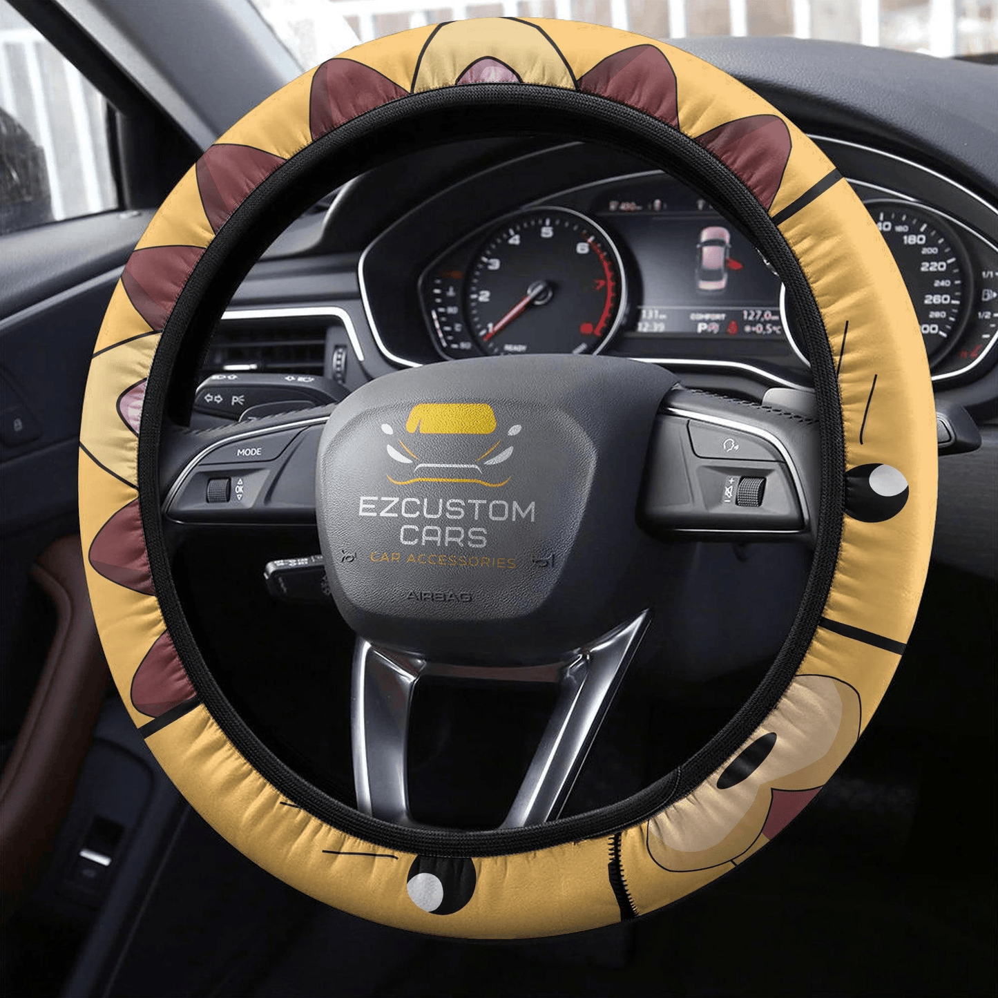 Kon Bleach Anime Steering Wheel Cover Custom Anime Car Accessories