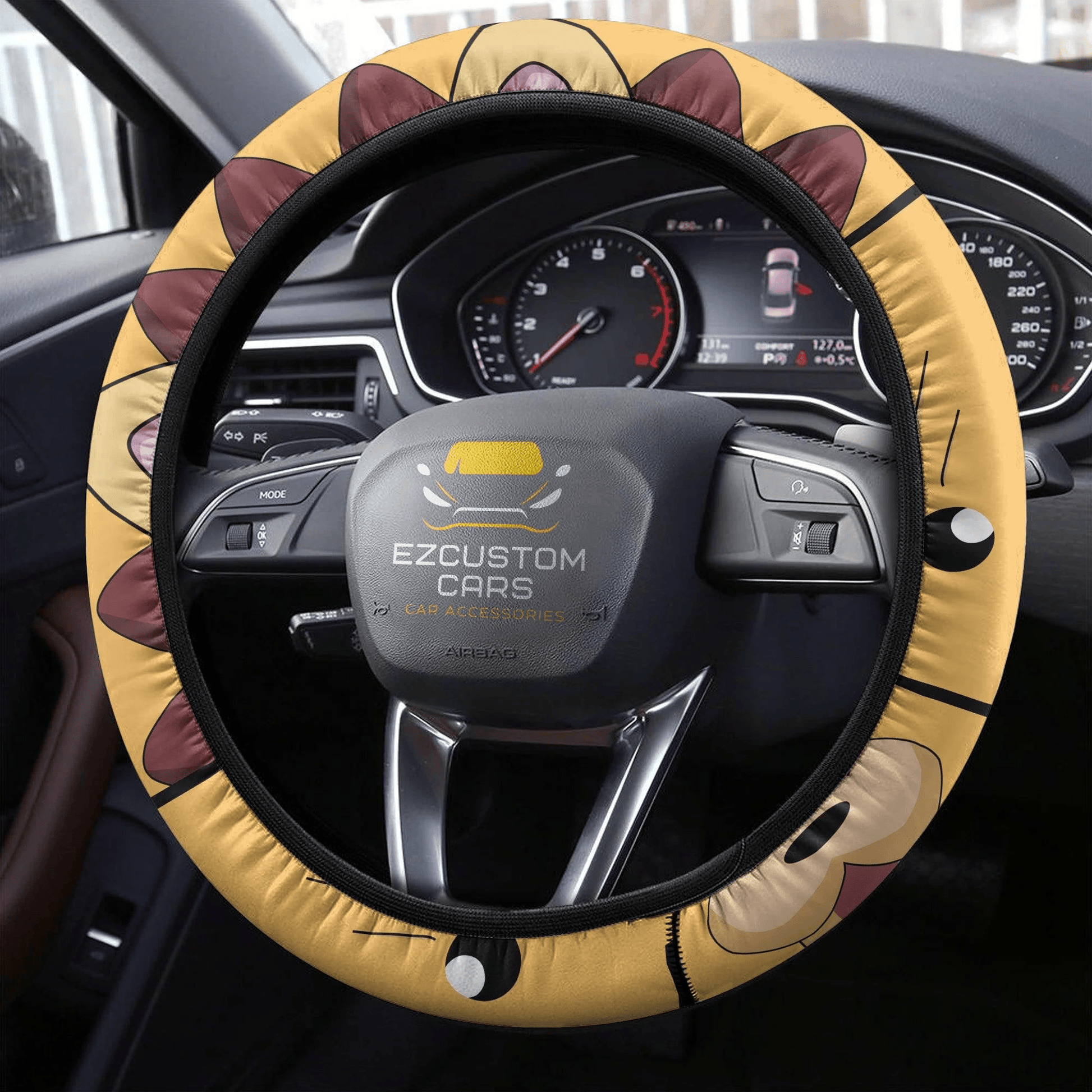 Kon Bleach Anime Steering Wheel Cover Custom Anime Car Accessories