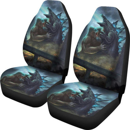 Kong Fight Godzilla 2020 Seat Covers Amazing Best Gift Ideas 2020 Universal Fit 090505