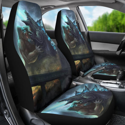 Kong Fight Godzilla 2020 Seat Covers Amazing Best Gift Ideas 2020 Universal Fit 090505